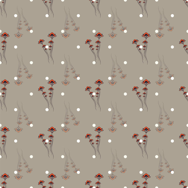 Sierlijke patroon met florale elementen - Vector, afbeelding
