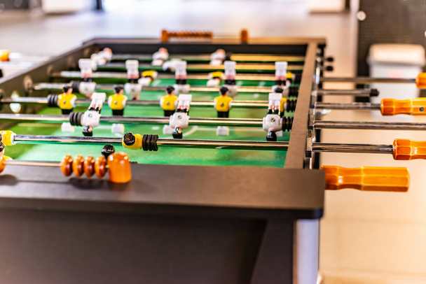 Foosball close-up in the game room. - 写真・画像
