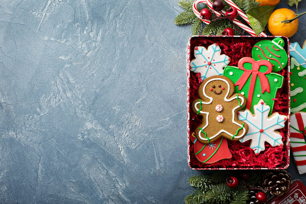 Christmas sugar and gingerbread cookies - Fotografie, Obrázek