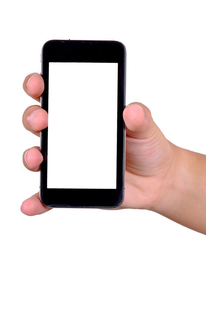 Phone in hand isolated - Photo, Image