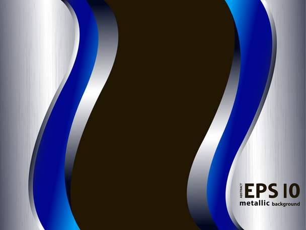 Metal wave style vector background. eps10 vector modern wallpaper in industrial style - Vector, Image