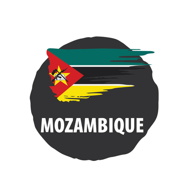 Mozambique flag, vector illustration on a white background - Vector, Image