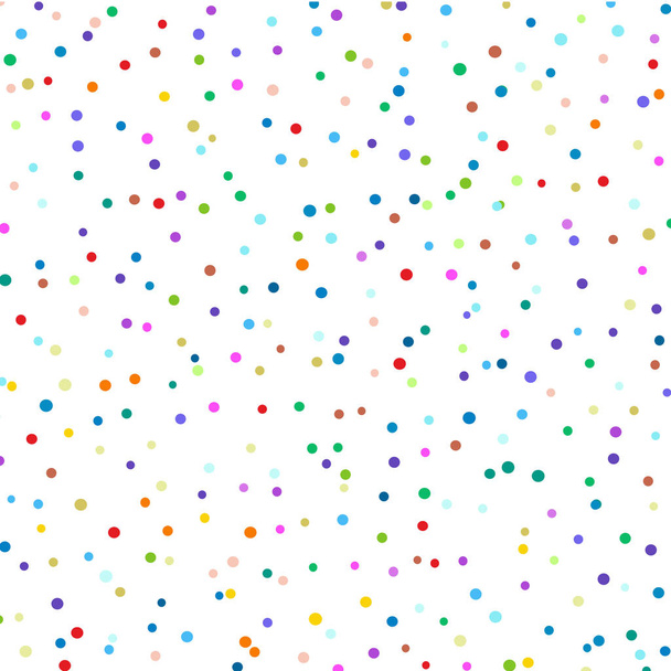 Meerkleurige stippen op een witte achtergrond - Vector, afbeelding