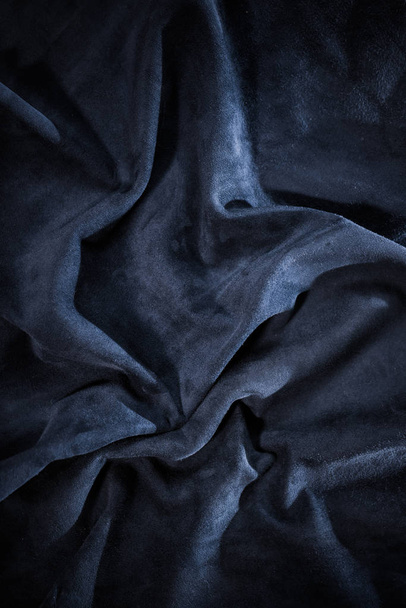 natural creased leather surface texture abstract background - Valokuva, kuva