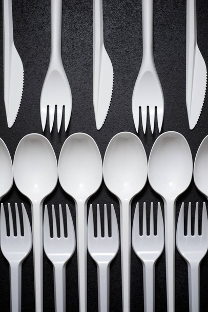 Disposable plastic cutlery - Photo, Image