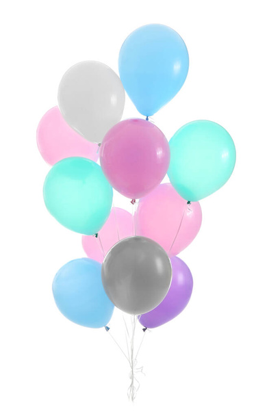 Vzduchové balónky na bílém pozadí - Fotografie, Obrázek