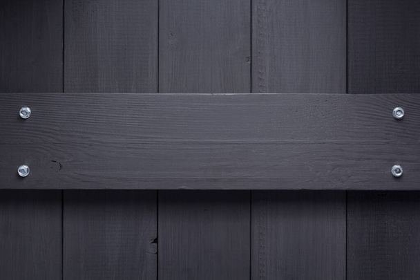 black wooden background as texture surface - Foto, Bild