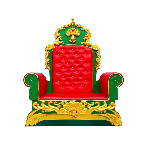 ylellinen punainen nahka nojatuoli eristetty valkoisella taustalla
 - Valokuva, kuva