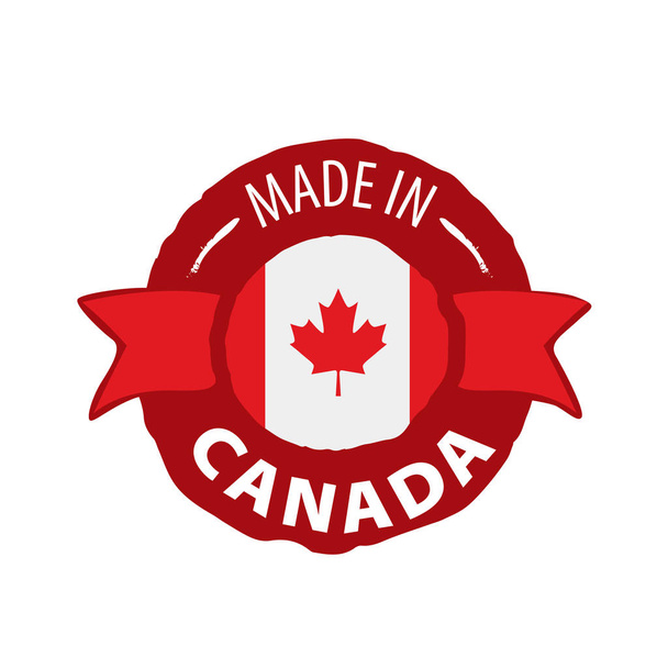 Флаг Канады, векторная иллюстрация на белом фоне
 - Вектор,изображение
