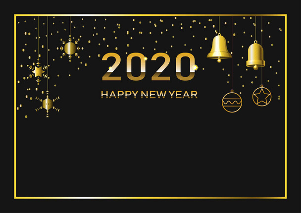 vektori kuva joulun ja onnellista uutta vuotta 2020 punaisella taustalla
.  - Valokuva, kuva