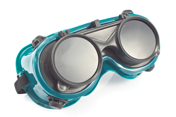 Зварювальні окуляри ізольовані на білому
 - Фото, зображення