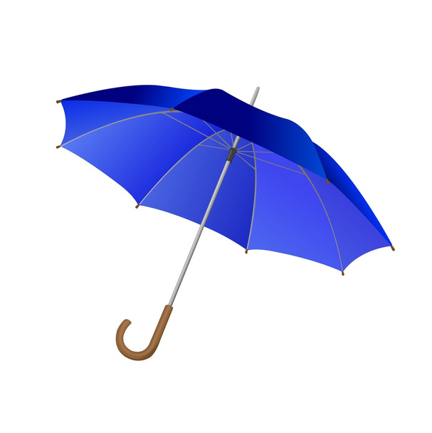 Guarda-chuva azul - Vetor, Imagem