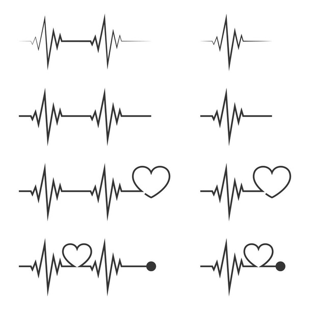 Herzschlag-Symbol - Vektor. - Vektor, Bild
