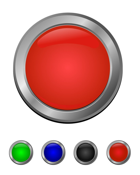 ボタン アイコンを設定 - ベクター画像