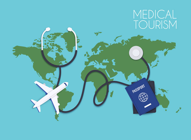 Медицинский туризм Современная концепция векторной иллюстрации
. - Вектор,изображение