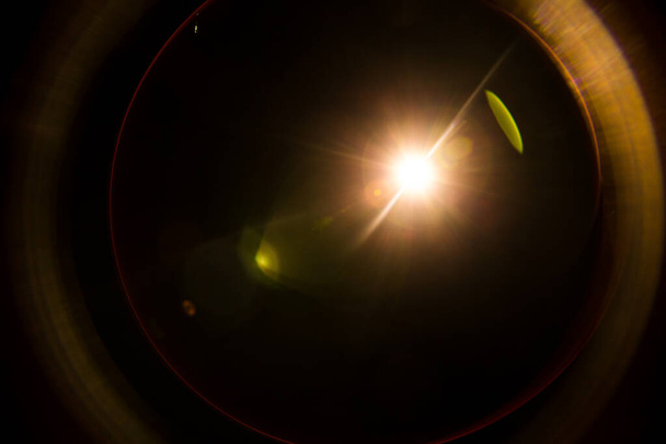 Absztrakt természetes napkitörés a fekete - Fotó, kép