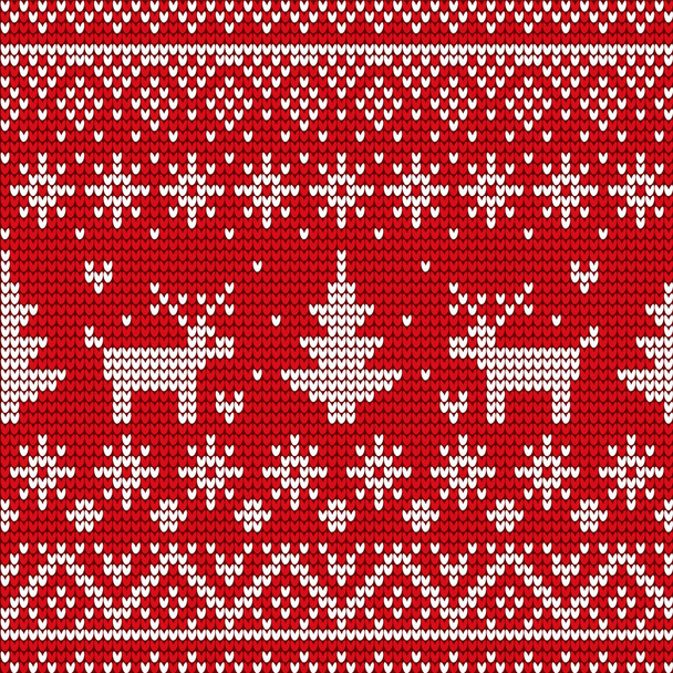 Χριστουγεννιάτικα διακοσμητικά στολίδια σε πουλόβερ, χειμώνας - Διάνυσμα, εικόνα