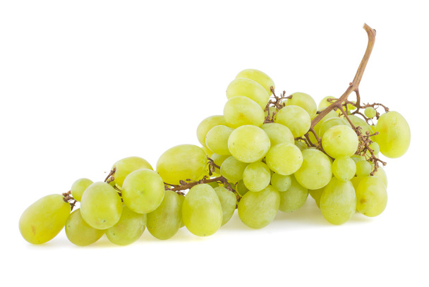 Bunch of green grapes, isolated on white background - Fotografie, Obrázek