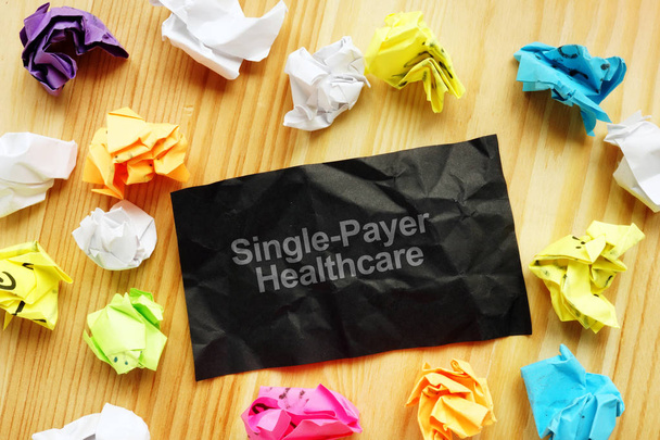 Conceptual photo showing printed text Single-Payer Healthcare - Photo, Image