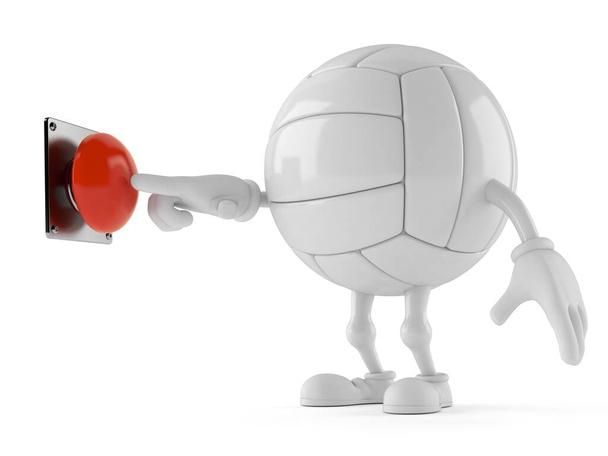 Personaje de voleibol pulsando botón
 - Foto, imagen