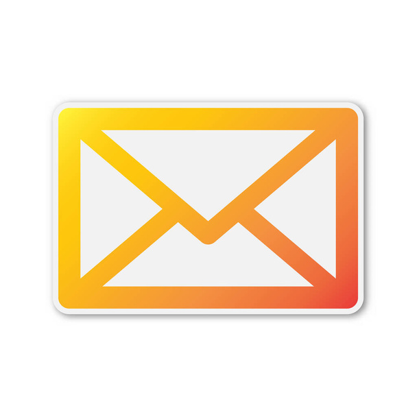 Vector Envelope icon isolated. - Вектор,изображение