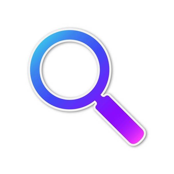 Vector Magnifier icon isolated. - Vector, Image