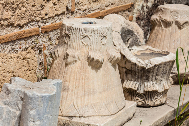 Detail zřícenin antické Agory v Aténách - Fotografie, Obrázek