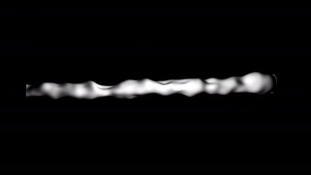 Computer generierte 3D-Form. abstrakte Darstellung eines geometrischen Objekts auf dunklem Hintergrund - Filmmaterial, Video
