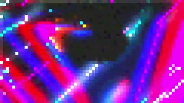 Effet 8 bits généré par ordinateur, fond pixellisé coloré, rendu 3d
 - Séquence, vidéo