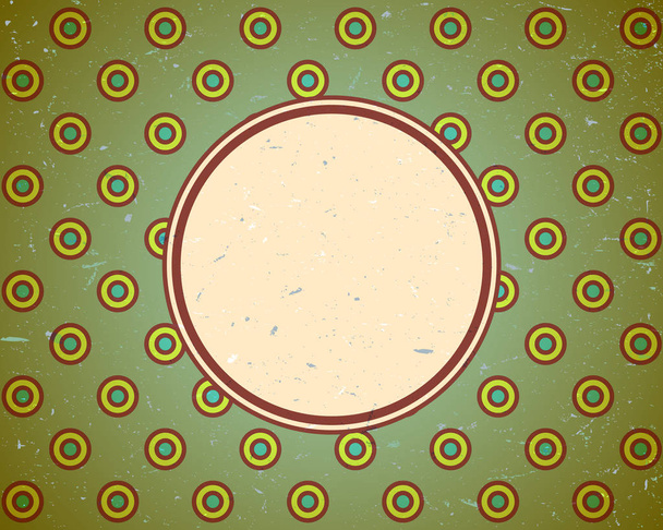 Marco vintage con círculos
 - Vector, imagen
