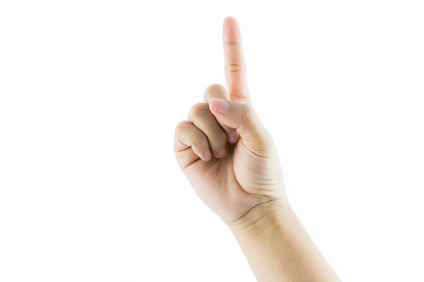Hand gesture number one - Фото, изображение