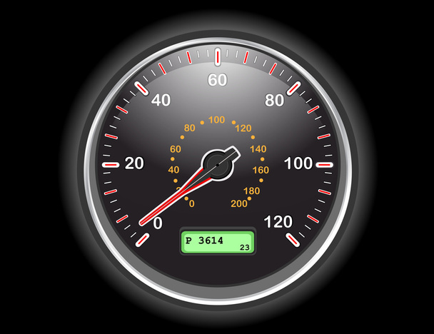 Autó sebességmérő dial - Vektor, kép