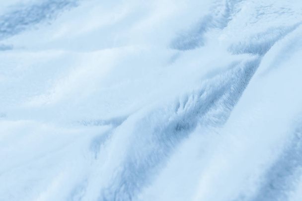 Роскошный синий мех текстура фона, искусственная ткань подробности
 - Фото, изображение