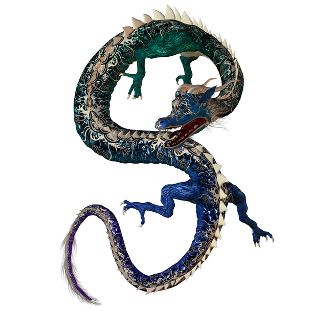 Blue Green Dragon - Foto, Imagen