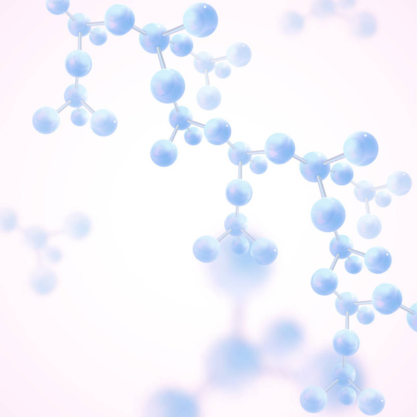 抽象的な分子設計 - ベクター画像