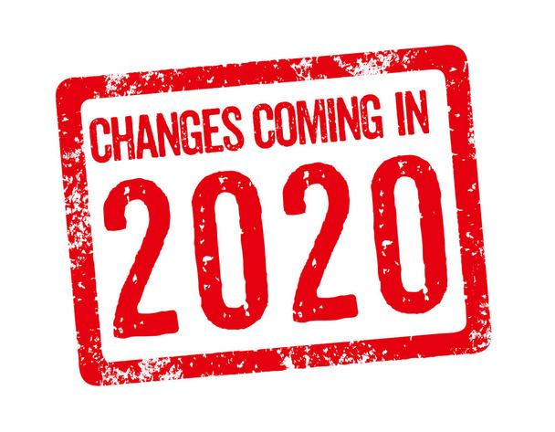 Κόκκινη σφραγίδα - Αλλαγές που έρχονται το 2020 - Φωτογραφία, εικόνα
