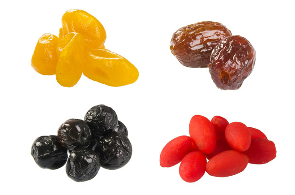 Dried fruits on background - Foto, afbeelding
