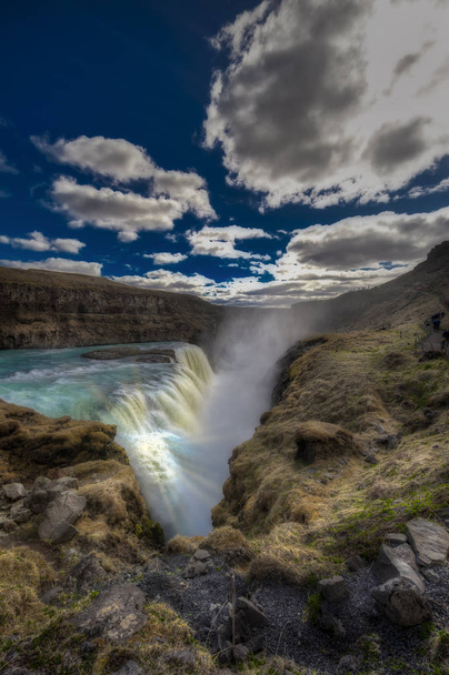 Gulfoss waterfall in Iceland - Photo, Image