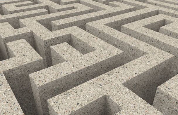 3D labirintus labirintus kihívás. Állománymágus.  - Fotó, kép