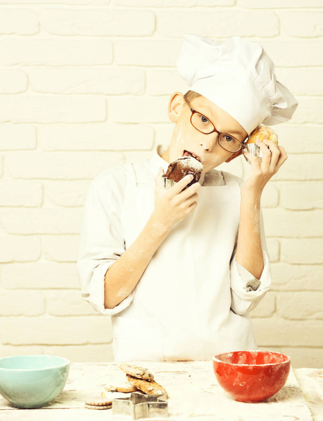 stained cute cook chef boy - Photo, Image