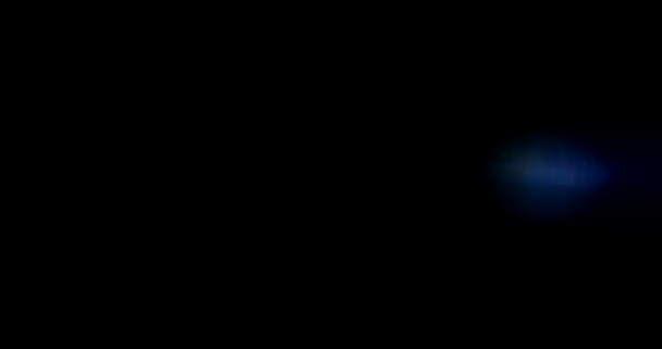 Kék fény szivárog a fekete háttér. Átfedés. Átmeneti - Felvétel, videó