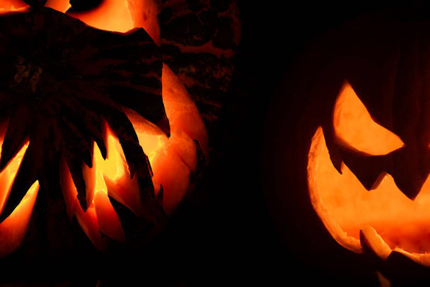Halloween still life on dark background - Foto, imagen