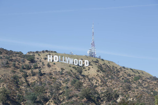  hollywood sign in  the hill  tourist destination - Фото, зображення