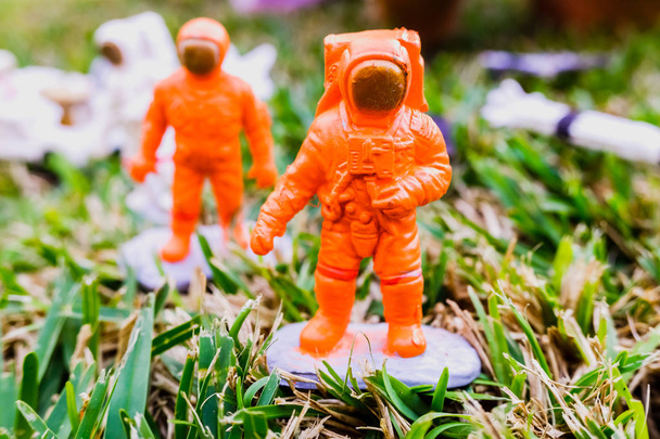 Detail některých plastových panenek astronautů. - Fotografie, Obrázek