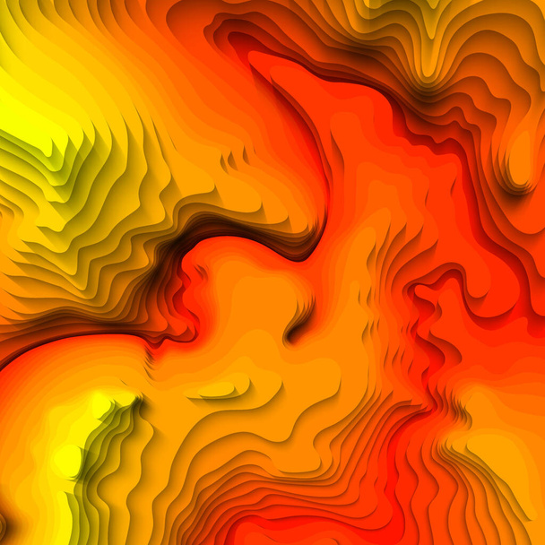 マウンテンハイキング地形の地図線。あなたのコピーのためのスペースとベクトル抽象的な地形図の概念。3D地図作成には背景があります。モックアップのインフォグラフィックをマップします。販売の背景。波の背景 - ベクター画像