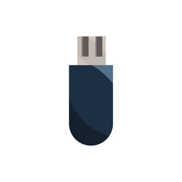 flash drive usb biuro pracy sprzęt ikona - Wektor, obraz