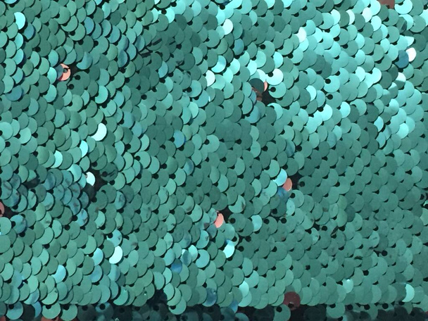 ocelové rybí váhy s mátovým odstínem abstraktní pozadí  - Fotografie, Obrázek