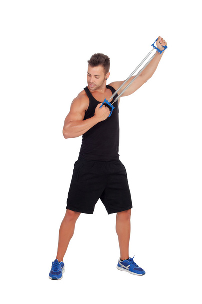 Muscular man training - Photo, image