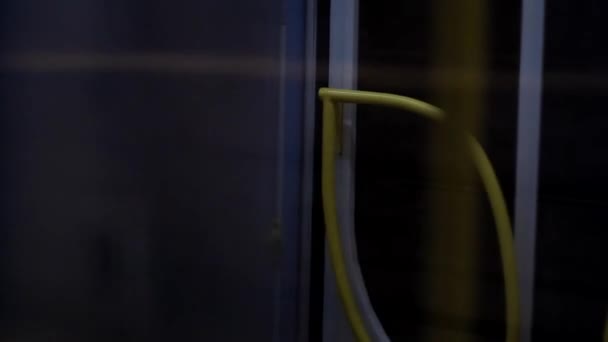 movement of the train in the subway - Felvétel, videó