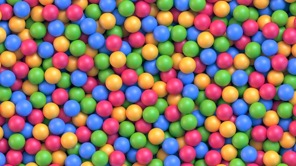 Droog kinderbad met kleurrijke plastic ballen - Vector, afbeelding